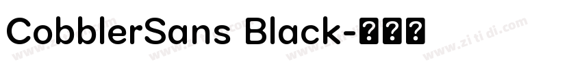 CobblerSans Black字体转换